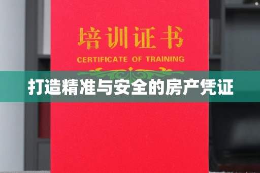 崇州打造精准与安全的房产凭证